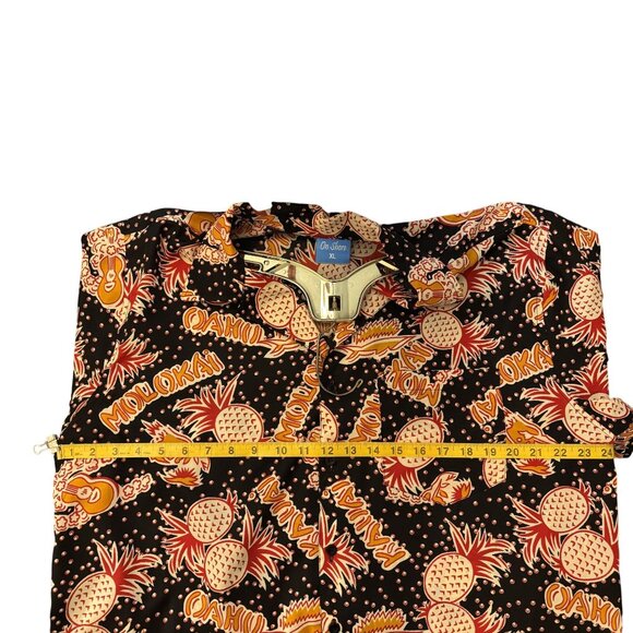 Vintage On Shore XL Hawaiian Pineapple Print Button-Up Shirt - Picture 8 of 10